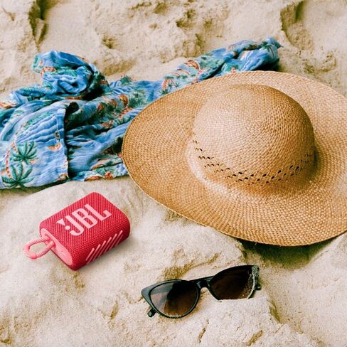 JBL Go 3: Portable Speaker with Bluetooth, Built-in Battery, Waterproof and Dustproof Feature - White (Renewed) in Saudi Arabia