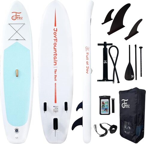 10.8’/33’’/6" Inflatable Stand Up Paddle Board Ultra-Light SUP with Free SUP Accessories & Backpack, Leash, Paddle and Hand Pump, Paddle Board for Adult & Youth in Saudi Arabia