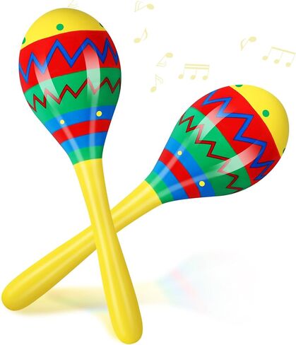 7.87 Inches Fiesta Wooden Maracas 2 Pcs Noisemaker for Mexican Fiesta Musical Maracas Party Favors Mexican Birthday Fiesta Christmas Cinco De Mayo Party Favors (Purple) in Saudi Arabia