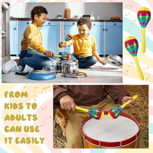 7.87 Inches Fiesta Wooden Maracas 2 Pcs Noisemaker for Mexican Fiesta Musical Maracas Party Favors Mexican Birthday Fiesta Christmas Cinco De Mayo Party Favors (Purple) in Saudi Arabia