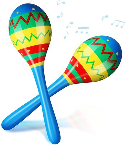 7.87 Inches Fiesta Wooden Maracas 2 Pcs Noisemaker for Mexican Fiesta Musical Maracas Party Favors Mexican Birthday Fiesta Christmas Cinco De Mayo Party Favors (Purple) in Saudi Arabia