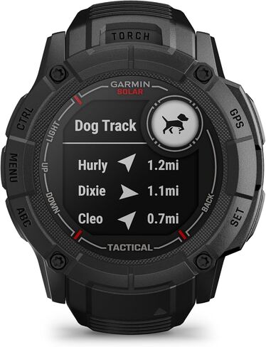 ساعة ذكية Garmin Instinct 2X Solar - إصدار تكتيكي باللون الأسود، ساعة ذكية بنظام تحديد المواقع العالمي (GPS) متينة للاستخدام الخارجي للرجال، إمكانية الشحن بالطاقة الشمسية، آلة حاسبة للمقذوفات، حزمة ساعة ذكية بمصباح يدوي مدمج مع ملحقات in Saudi Arabia