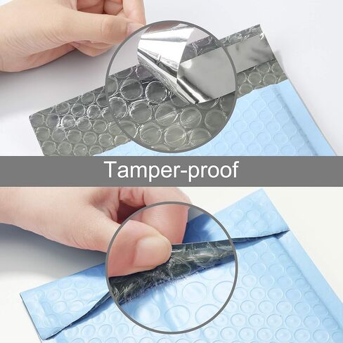 Famagic Bubble Mailers 6x10 بوصة 25pc أكياس شحن زرقاء فاتحة، أكياس تغليف أنيقة للشركات الصغيرة، مغلفات بريدية مبطنة ملونة، غير شفافة غير لامعة ذاتية الغلق فقاعات بولي البريدية السائبة #0 in Kuwait