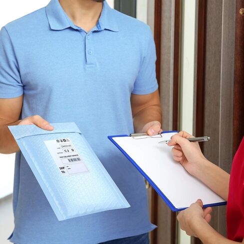 Famagic Bubble Mailers 6x10 بوصة 25pc أكياس شحن زرقاء فاتحة، أكياس تغليف أنيقة للشركات الصغيرة، مغلفات بريدية مبطنة ملونة، غير شفافة غير لامعة ذاتية الغلق فقاعات بولي البريدية السائبة #0 in Kuwait