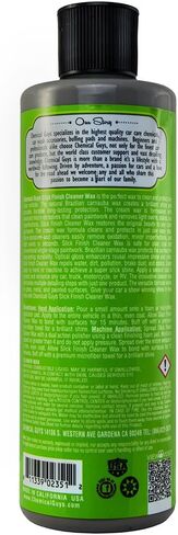 Chemical Guys WAC20616 Slick Finish Cleaner Wax Light Paint Cleanser & Brilliant Shine Carnauba Wax, 16 fl oz in Saudi Arabia