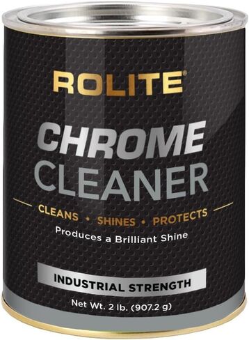 Rolite Chrome Cleaner (1lb) for All Chrome Plated Surfaces. Motorcycles, Automobiles, Boats, RVs, Bumpers and Much More in Saudi Arabia