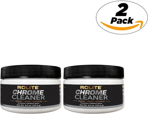 Rolite Chrome Cleaner (1lb) for All Chrome Plated Surfaces. Motorcycles, Automobiles, Boats, RVs, Bumpers and Much More in Saudi Arabia