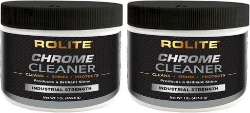 Rolite Chrome Cleaner (1lb) for All Chrome Plated Surfaces. Motorcycles, Automobiles, Boats, RVs, Bumpers and Much More in Saudi Arabia