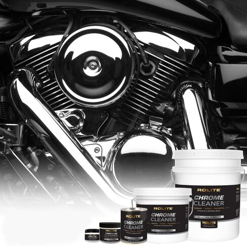Rolite Chrome Cleaner (1lb) for All Chrome Plated Surfaces. Motorcycles, Automobiles, Boats, RVs, Bumpers and Much More in Saudi Arabia
