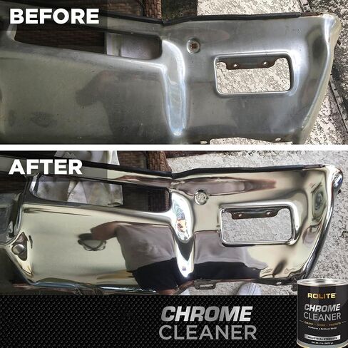 Rolite Chrome Cleaner (1lb) for All Chrome Plated Surfaces. Motorcycles, Automobiles, Boats, RVs, Bumpers and Much More in Saudi Arabia