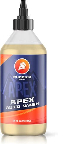 Apex Auto Wash - 16oz - صابون محايد لدرجة الحموضة - لا يحتوي على أصباغ أو عطور أو إضافات "بصرية" - رغوة كثيفة عالية التشحيم تعمل على إزالة الأوساخ والأوساخ بلطف وفعالية in Kuwait