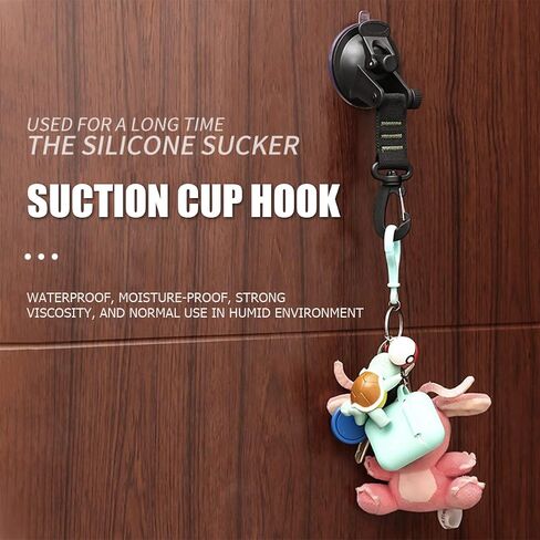 4PCS Heavy Duty Suction Cups with Hooks, Car Camping Tie Down Tarp Accessory, Strong Power Viscous Silicone and Securing Hook, Universal for Car Awning, Boat, Camping Trap (Green) in Saudi Arabia
