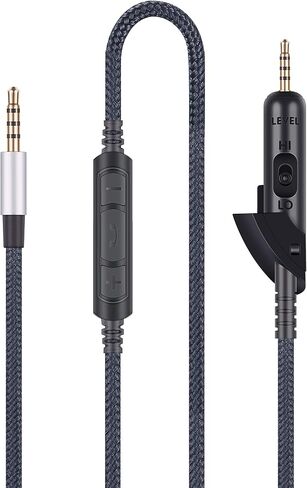 ABLET Audio Cable Replacement Cord with in-Line Mic Remote Volume Control Compatible with Bose QC15 QuietComfort 15 Headphones, Audio Cord Compatible with iPhone in Saudi Arabia