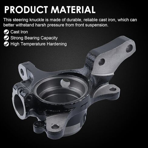 Front Suspension Steering Knuckle for Subaru Forester 00-08, Impreza 00-07, Legacy 00-04, Outback 00-04, Baja 03-06, Right Passenger Side, Replace # 28313-AE020 in Saudi Arabia