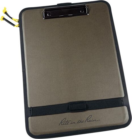 Rite in the Rain Weatherproof Clampdesk، 14 بوصة × 10.625 بوصة، أسود مع سطح للكتابة، تخزين داخلي (رقم 296) in Kuwait