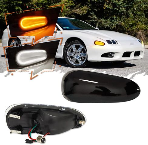 For 1994 1995 1996 1997 1998 Mitsubishi 3000GT Passenger Front Bumper Turn Signal Lights Housing Clear Lens in Saudi Arabia