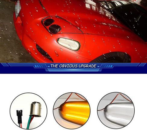 For 1994 1995 1996 1997 1998 Mitsubishi 3000GT Passenger Front Bumper Turn Signal Lights Housing Clear Lens in Saudi Arabia