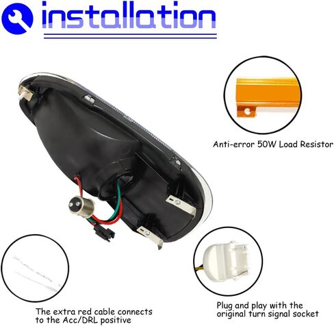 For 1994 1995 1996 1997 1998 Mitsubishi 3000GT Passenger Front Bumper Turn Signal Lights Housing Clear Lens in Saudi Arabia