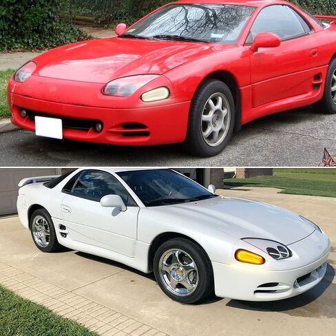 For 1994 1995 1996 1997 1998 Mitsubishi 3000GT Passenger Front Bumper Turn Signal Lights Housing Clear Lens in Saudi Arabia