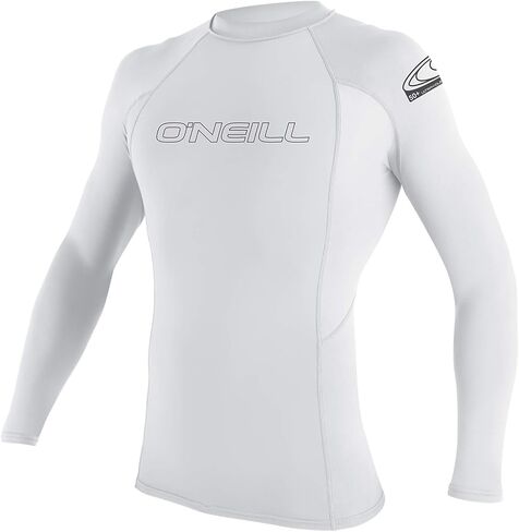O'Neill Youth Basic Skins UPF 50+ Short Sleeve Rash Guard, White, 6 in Kuwait
