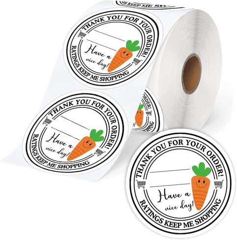 2 inch Shopper Stickers 5 Star Delivery Labels Tamper Evident Sealed Takeout 500pcs Write-on Food Delivery Stickers Thank You for Your Order Labels for Supporting Small Business 500pcs in Saudi Arabia