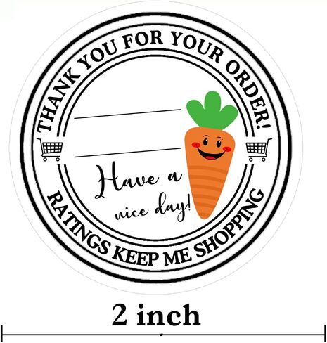 2 inch Shopper Stickers 5 Star Delivery Labels Tamper Evident Sealed Takeout 500pcs Write-on Food Delivery Stickers Thank You for Your Order Labels for Supporting Small Business 500pcs in Saudi Arabia