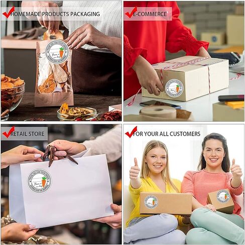 2 inch Shopper Stickers 5 Star Delivery Labels Tamper Evident Sealed Takeout 500pcs Write-on Food Delivery Stickers Thank You for Your Order Labels for Supporting Small Business 500pcs in Saudi Arabia
