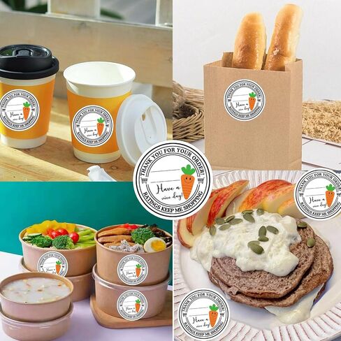 2 inch Shopper Stickers 5 Star Delivery Labels Tamper Evident Sealed Takeout 500pcs Write-on Food Delivery Stickers Thank You for Your Order Labels for Supporting Small Business 500pcs in Saudi Arabia