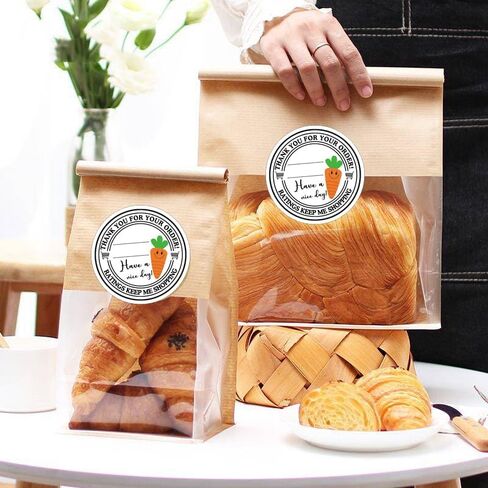 2 inch Shopper Stickers 5 Star Delivery Labels Tamper Evident Sealed Takeout 500pcs Write-on Food Delivery Stickers Thank You for Your Order Labels for Supporting Small Business 500pcs in Saudi Arabia