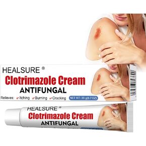 Antifungal Cream - Anti Fungal Skin Gel Fast Relief Jock Itch, Ringworm, Effective Athlete's Foot Treatment, Soothes Itching (20g)