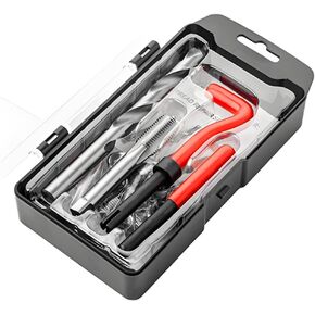 15 PCS Thread Repair Kit, M10×1.5 Metric Thread Repair Tool Set for Automotive Repair, Thread Repair Insert Kit with Hexagon Wrench and Drill, Universal Car Accessories