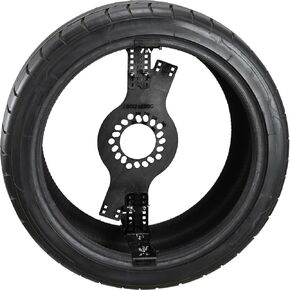 Wheel Fitment Simulator Tire/Rim Fit Size Measuring Mockup Tool, Supports 14 to 20 Inch Wheel Diameters and 7 to 10 Inch Wheel Widths, 5-Lug Metric Wheel Bolt Pattern in Kuwait