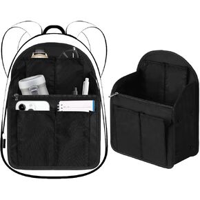 Sweetude 2 PCS Mini Backpack Organizer INSERT 7.9 × 4.8 × 11 بوصة مقسم كيس كتف صغير لحفاظ حقيبة اليدين حقيبة الكتف (الأزرق الفاتح)
