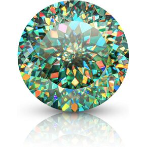 Moissanite Loose Stones الطبيعية الأخضر الأحجار الكريمة ، VVS1/FL LAB Diamond Gem Gem Custom Making Lainting Rings Actorant 1.0-5.0ct مع الشهادة