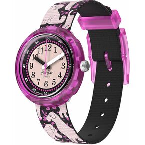 Flik Flak Girl Watch Casual Black Bio-sourced Quartz WOOF WOOF TIME