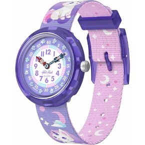 Flik Flak Girl Watch Casual Purple Bio-sourced Quartz COSMICAT