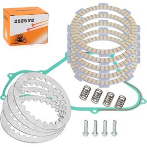 Heavy Duty Clutch Friction Plates Kit w/Gasket for Honda CR80R CR80RB 1987-2002 CR85R CR85RB 2003-2007