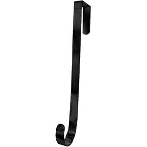 Adorox 12" Heavy Duty Sterling Metal Coated Wreath Hanger (Black)
