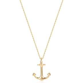 قلادة قلادة من Mevecco Gold Dainty قلادة ، قلادة مطرقة أفقية طلية 14 كيلو.