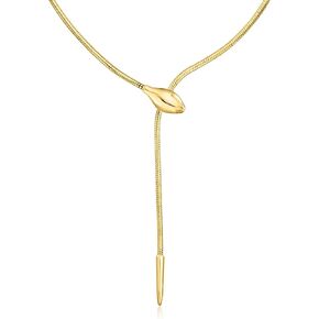 RS نقي بواسطة Ross-Simons 18kt Gold Vermeil Snake Necklace