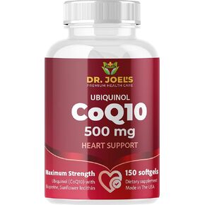 أوصى دكتور دكتور جويل غوتريكت الطبيب COQ10 500 ملغ - أقصى قدر من الفاعلية والامتصاص - الدعم المناعي - 150 Softgels - مصنوعة في الولايات المتحدة الأمريكية