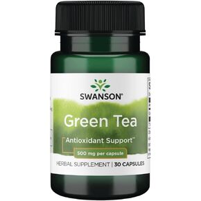 Swanson Green Tea 500 Milligrams 30 Capsules