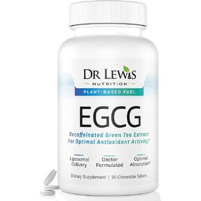 ملحق الشاي الأخضر EGCG - مستخلص Diposomal dikaffeated من أجل الدعم المعرفي والقلب والمناعي - صيغة نباتية وخالية من الغلوتين وغير المعدلة وراثيًا للامتصاص الأمثل - 90 أقراص
