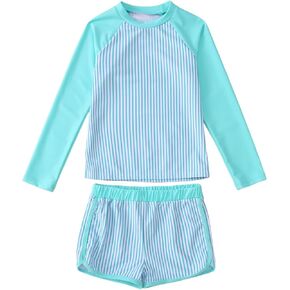 Ritatte Girls Girls Guard Swimsuit 2 قطعة من الشريط بدلة الاستحمام