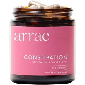 Arrae Constipation Relief Capsules – Gentle, Natural Bowel Support – Clinically Proven for Regularity & Comfort – Non-Stimulant, Overnight Relief – 45 Capsules