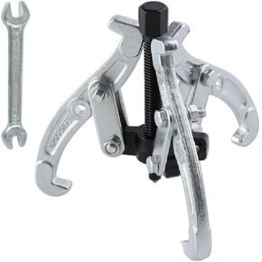 3 Jaw Gear Puller Gear Removal Tool for Slide Gears, Adjustable 3 Jaw Puller Remover for Removal Bearing, Gears, Pulley, and Flywheel, Motorcycle Car Auto Removing Kit 3-Inch