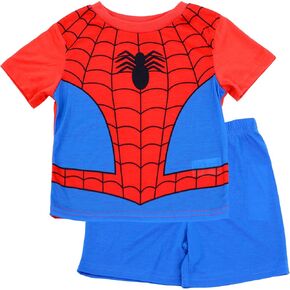 Marvel Spiderman Pajamas for Boys, 2 Piece Spidey Suit Toddler Pajamas for Kids, Short Sleeve Top & Shorts, Sizes 2T to 4T