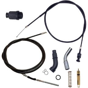 TRX450 Choke Cable Starter Valve Plunger Kit with Rear Hand Brake Choke Cable for Honda TRX 450 Foreman 400 450es TRX450ES TRX450FE TRX450FM TRX450S 1998 1999 2000 2001 2002 2003 2004