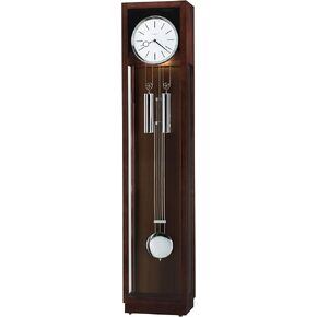 Howard Miller Templeton Floor Clock II, Silver Pendulum Triple Chime Movement with Espresso Finish, Adjustable Levelers Iluuminated Dial Grandfather Pendulum for Home Decor & Office