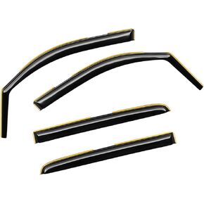 in-Channel Window Rain Guards Compatible with Dodge RAM 2500 3500 2019-2025 Crew Cab Vent Visors Window Visors Extra Durable Window Deflectors Vent Shades Car Accessories-4 pcs